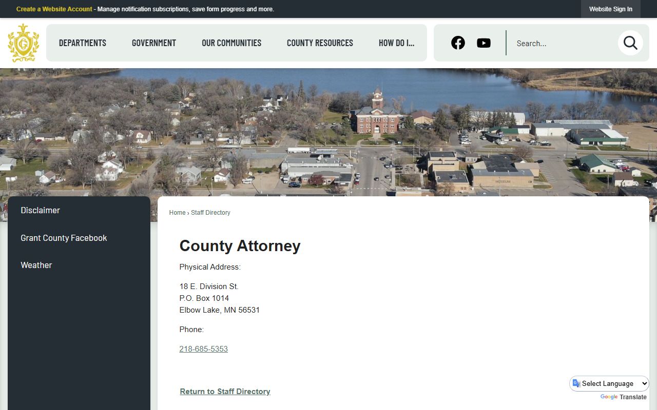 Grant County arrest records County Attorney charging office