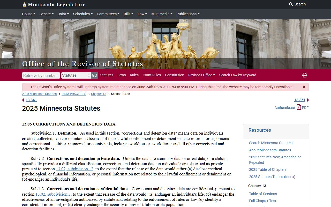 Grant County court records corrections and detention data statute