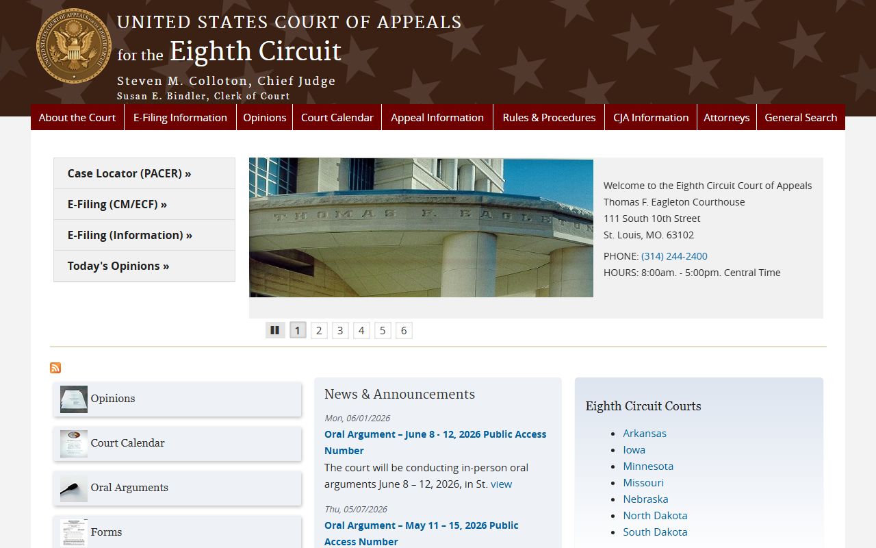 Grant County District Court Eighth Circuit Court of Appeals