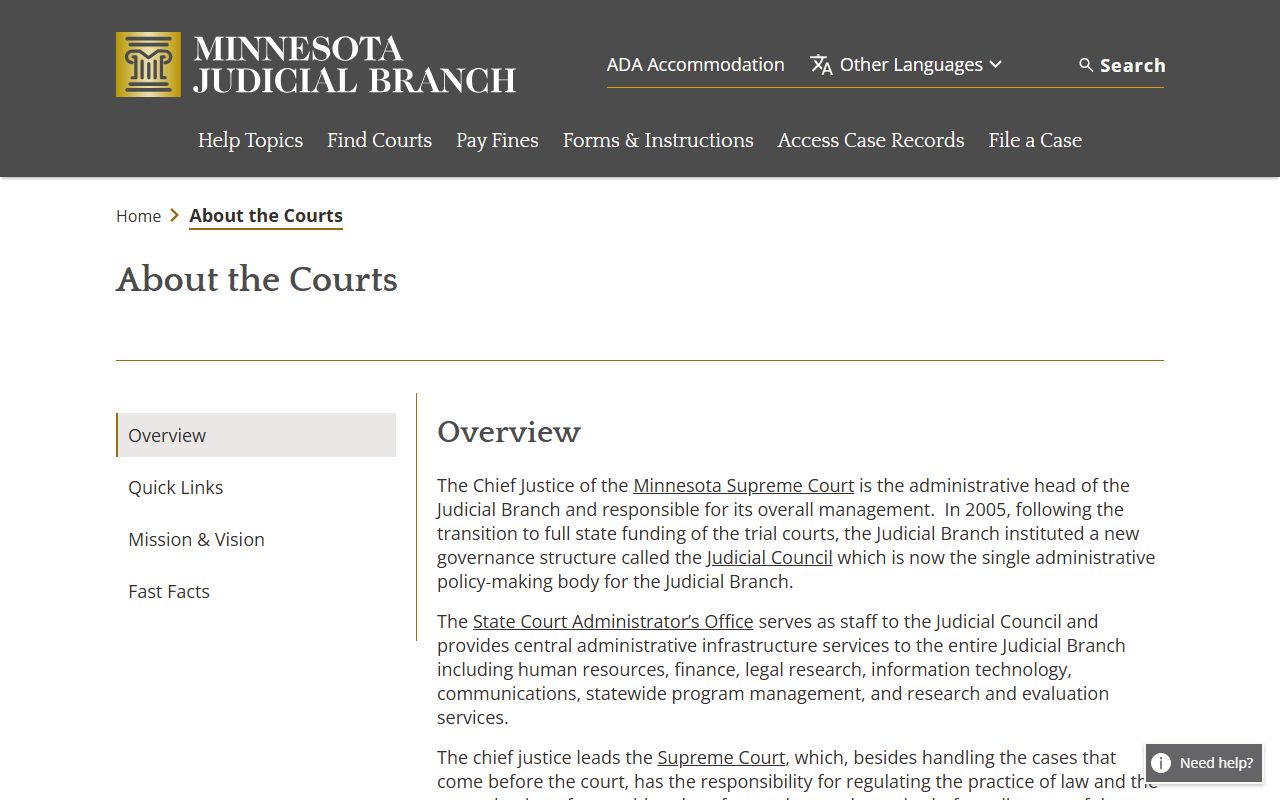 Grant County Court records Minnesota court structure